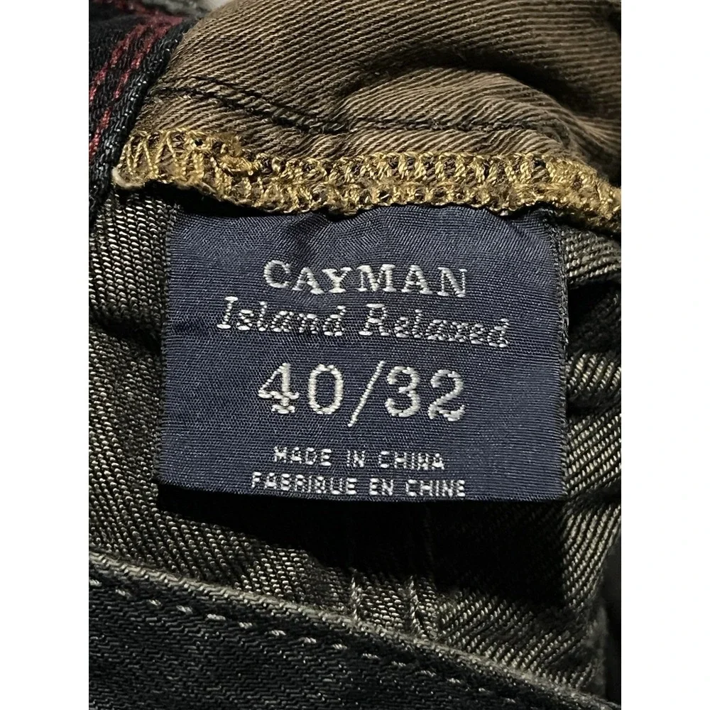 Tommy Bahama Jeans Men Size 40x30 Navy Blue Island Relaxed Cayman COMFORTABLE